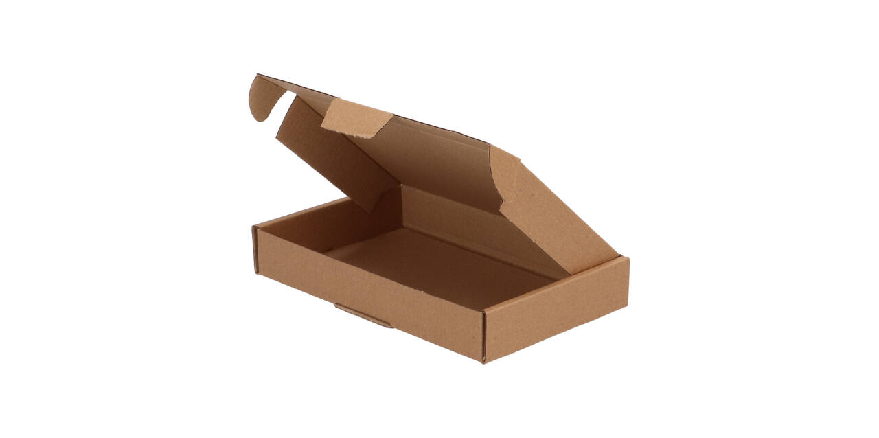 Brievenbusdoos 180 x 115 x 28 mm bruin/bruin enkel golf - A6 - 322 600 150