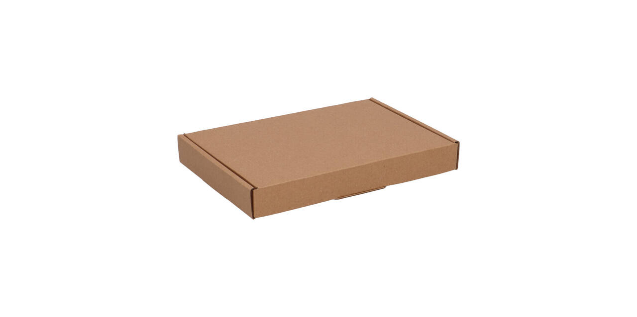 Brievenbusdoos 220 x 155 x 28 mm bruin/bruin enkel golf - A5 - 322 600 250