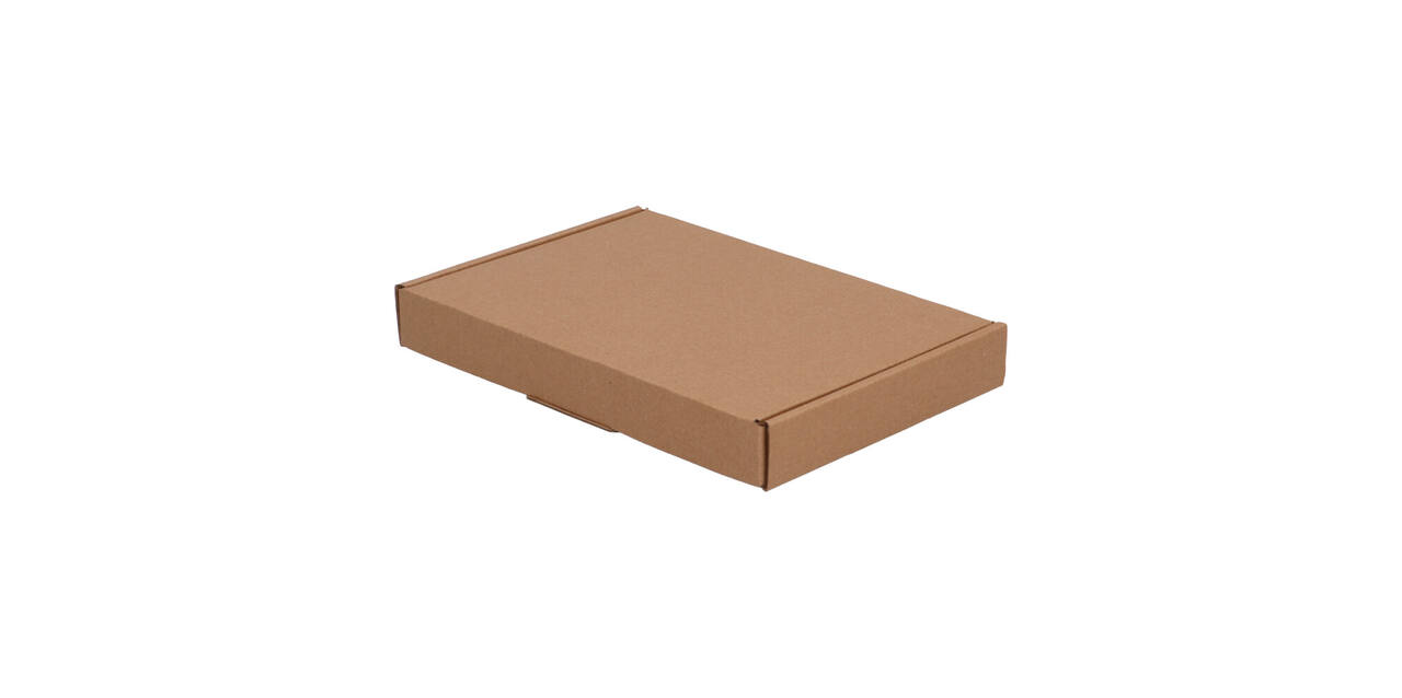 Brievenbusdoos 220 x 155 x 28 mm bruin/bruin enkel golf - A5 - 322 600 250
