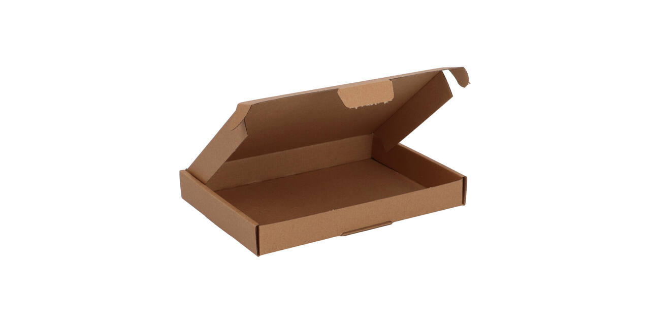 Brievenbusdoos 220 x 155 x 28 mm bruin/bruin enkel golf - A5 - 322 600 250