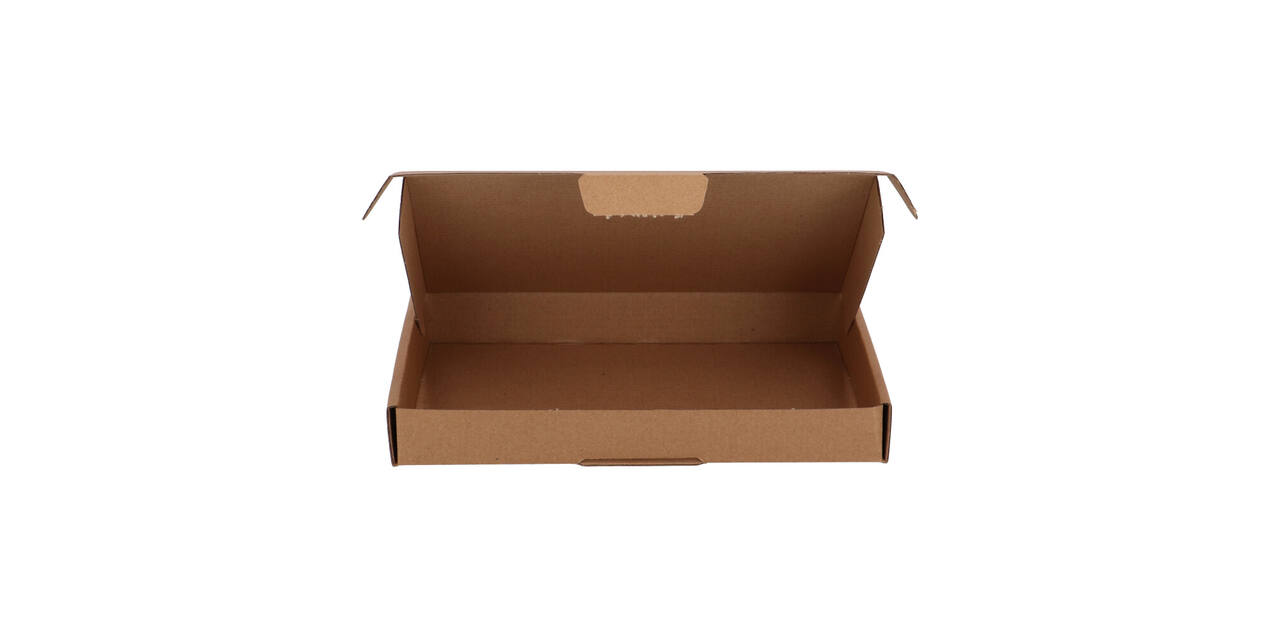Brievenbusdoos 220 x 155 x 28 mm bruin/bruin enkel golf - A5 - 322 600 250