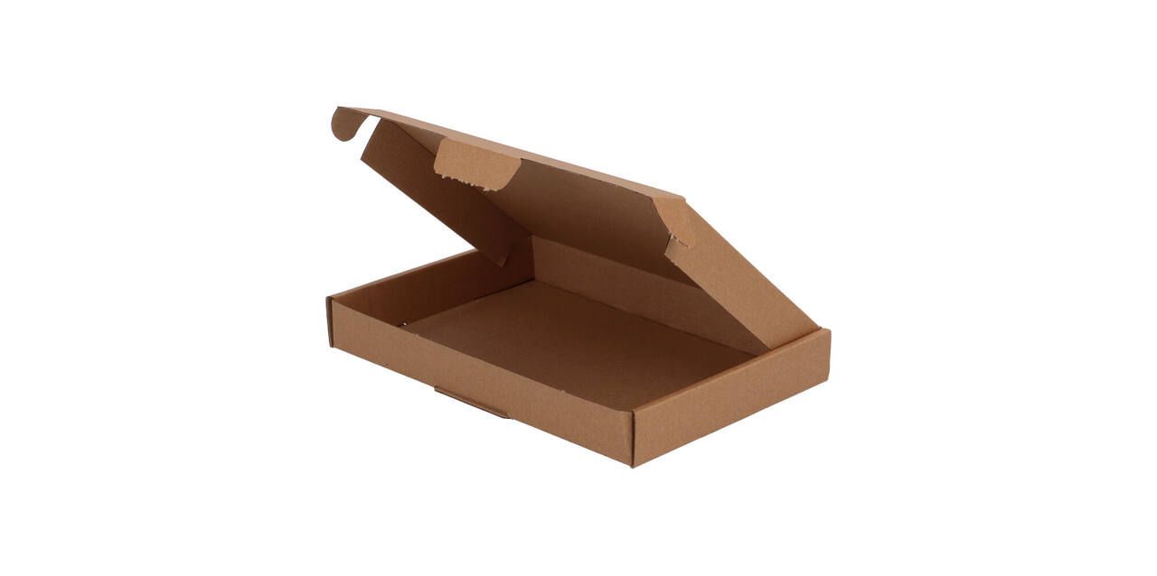 Brievenbusdoos 220 x 155 x 28 mm bruin/bruin enkel golf - A5 - 322 600 250
