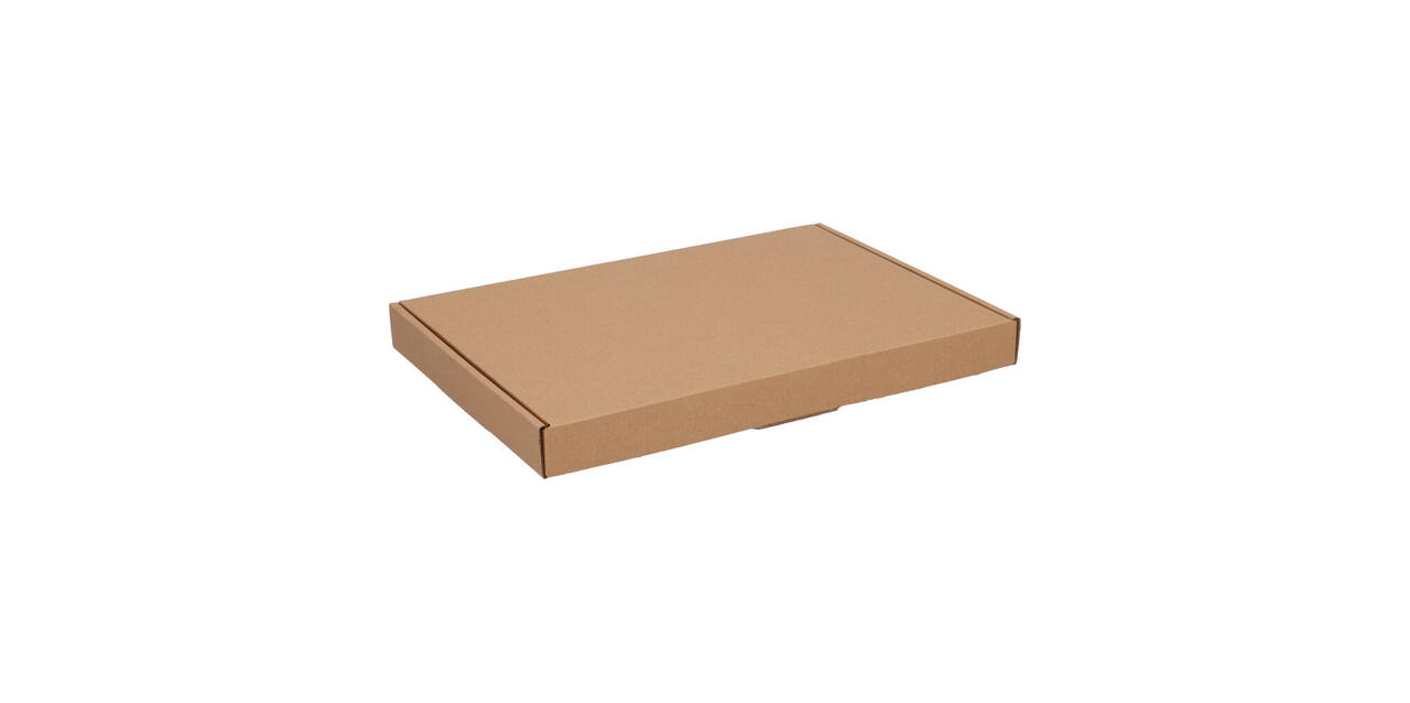 Brievenbusdoos 310 x 220 x 28 mm bruin/bruin enkel golf - A4 - 322 600 350