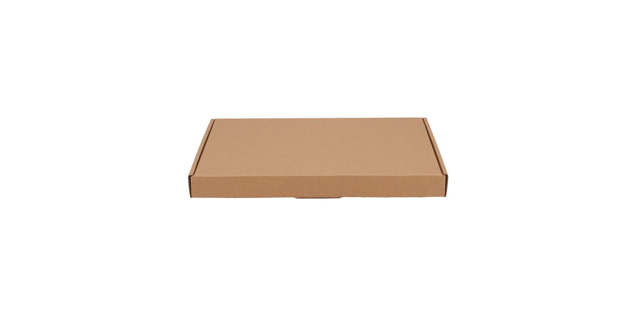 Brievenbusdoos 310 x 220 x 28 mm bruin/bruin enkel golf - A4 - 322 600 350