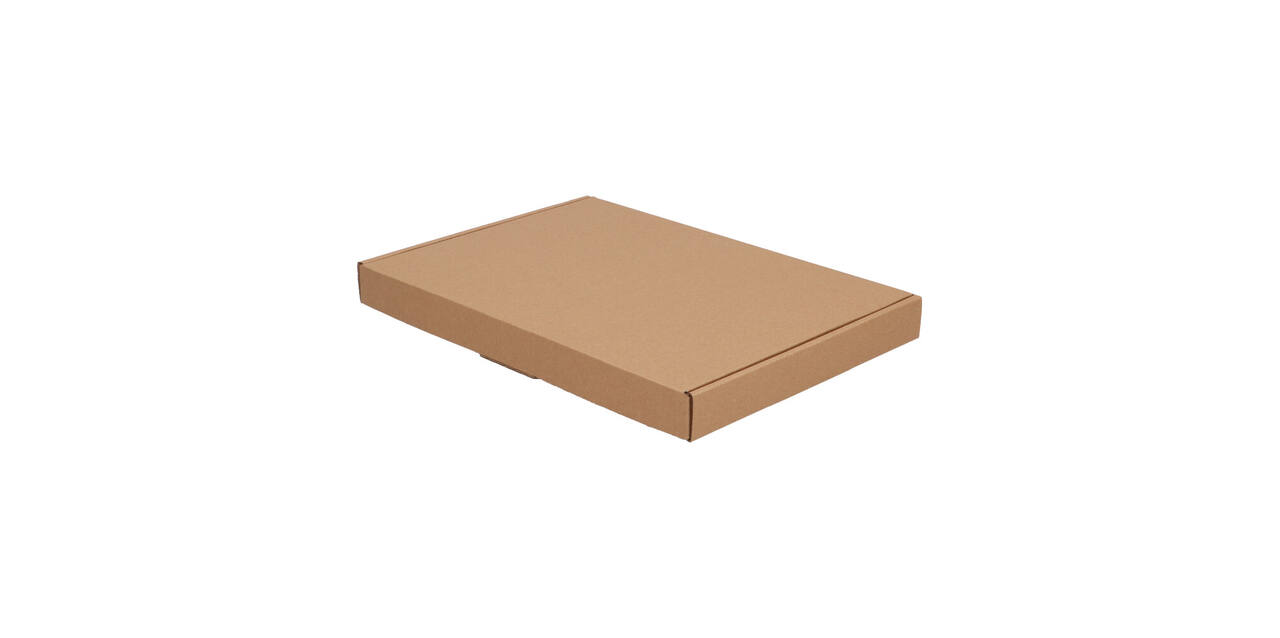 Brievenbusdoos 310 x 220 x 28 mm bruin/bruin enkel golf - A4 - 322 600 350