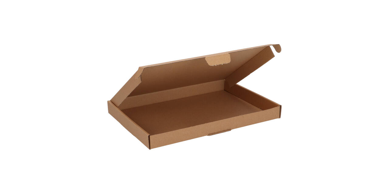 Brievenbusdoos 310 x 220 x 28 mm bruin/bruin enkel golf - A4 - 322 600 350