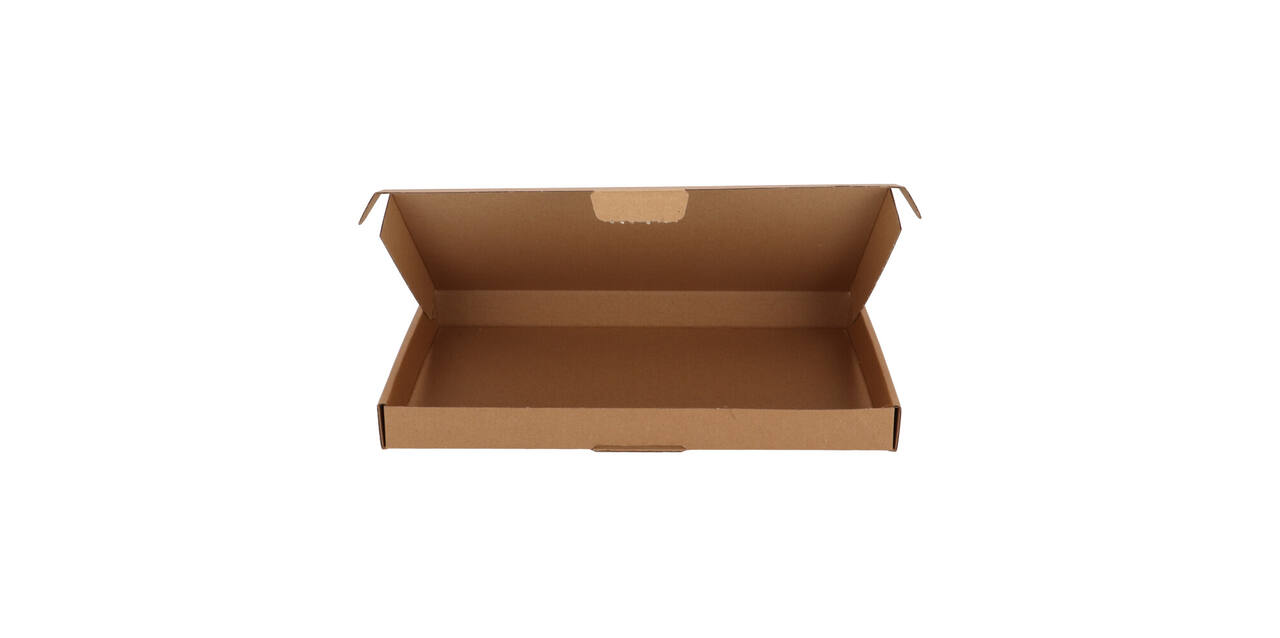 Brievenbusdoos 310 x 220 x 28 mm bruin/bruin enkel golf - A4 - 322 600 350