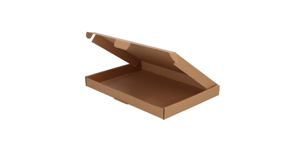 Brievenbusdoos 310 x 220 x 28 mm bruin/bruin enkel golf - A4 - 322 600 350