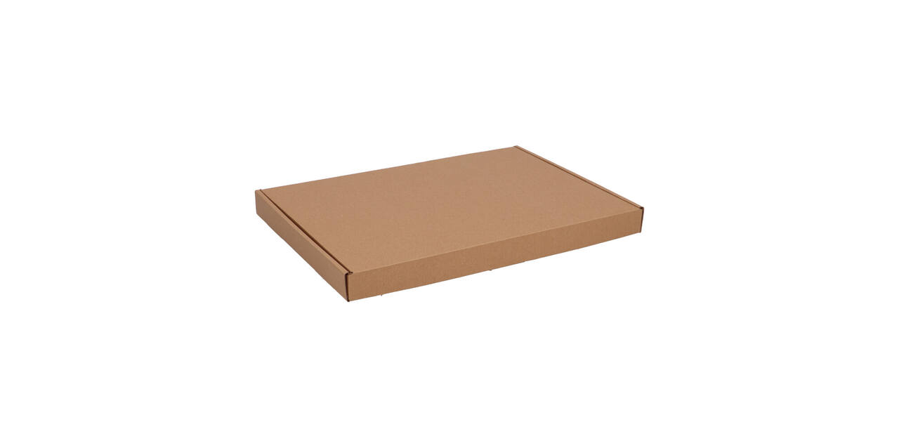 Brievenbusdoos 345 x 255 x 28 mm bruin/bruin enkel golf - A4+ - 322 600 450