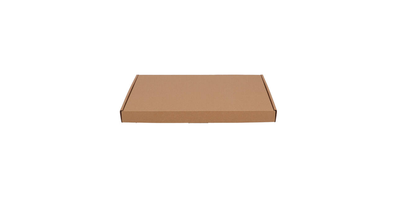 Brievenbusdoos 345 x 255 x 28 mm bruin/bruin enkel golf - A4+ - 322 600 450