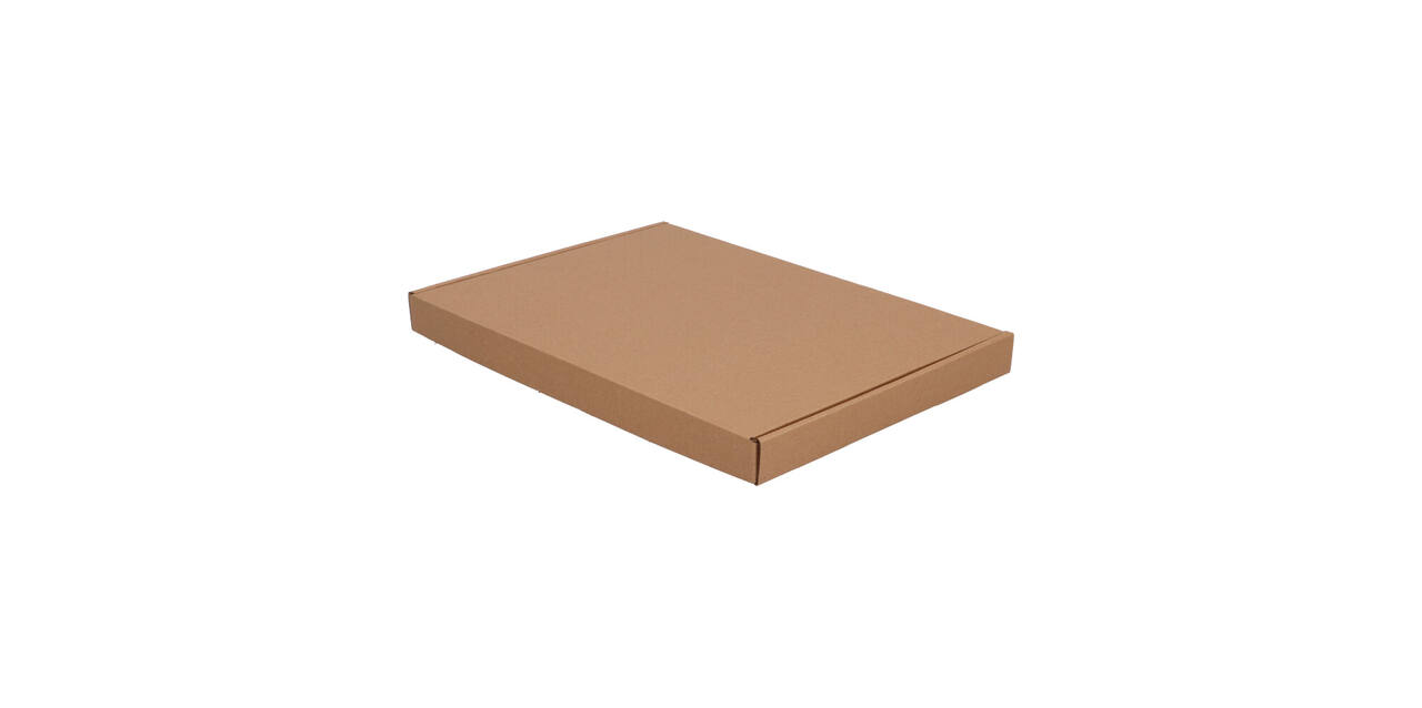 Brievenbusdoos 345 x 255 x 28 mm bruin/bruin enkel golf - A4+ - 322 600 450