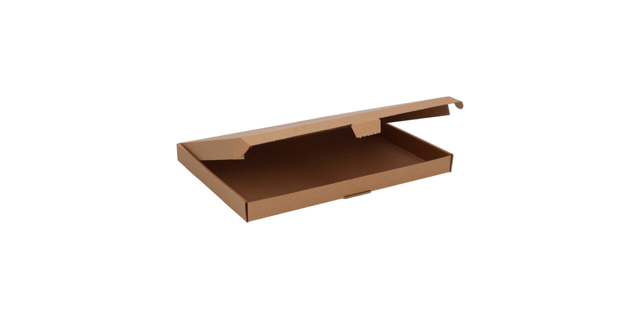 Brievenbusdoos 345 x 255 x 28 mm bruin/bruin enkel golf - A4+ - 322 600 450