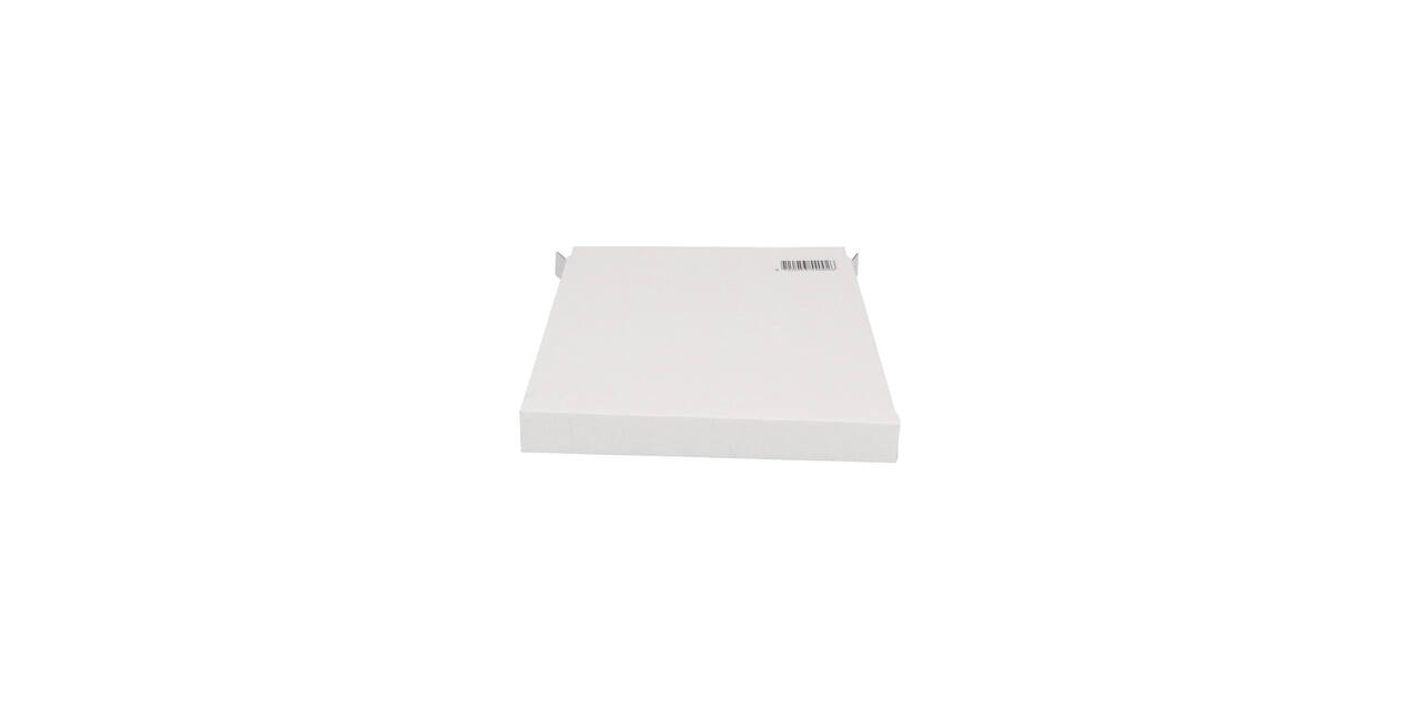 Brievenbusdoos 350 x 250 x 28 mm wit/bruin enkel golf met zelfklevende sluiting  - A4+ - 211 103 225