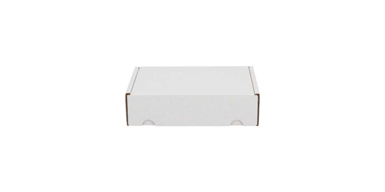 Postdoos 220 x 155 x 60 mm wit/bruin enkel golf fefco 0427 - 311 110 550