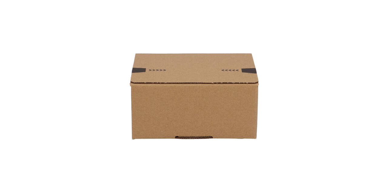 Autolockdoos 160 x 130 x 70mm  bruin/bruin enkel golf met zelfklevende sluiting - 321 600 511