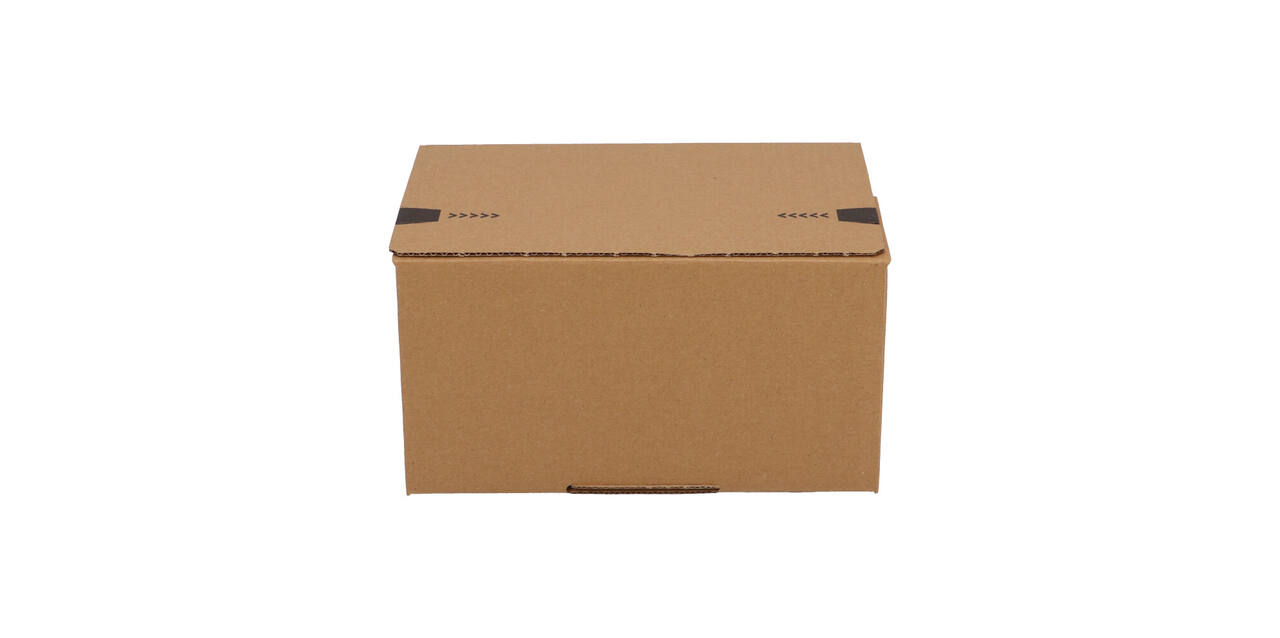 Autolockdoos 213 x 153 x 109mm  bruin/bruin enkel golf met zelfklevende sluiting - 321 600 611