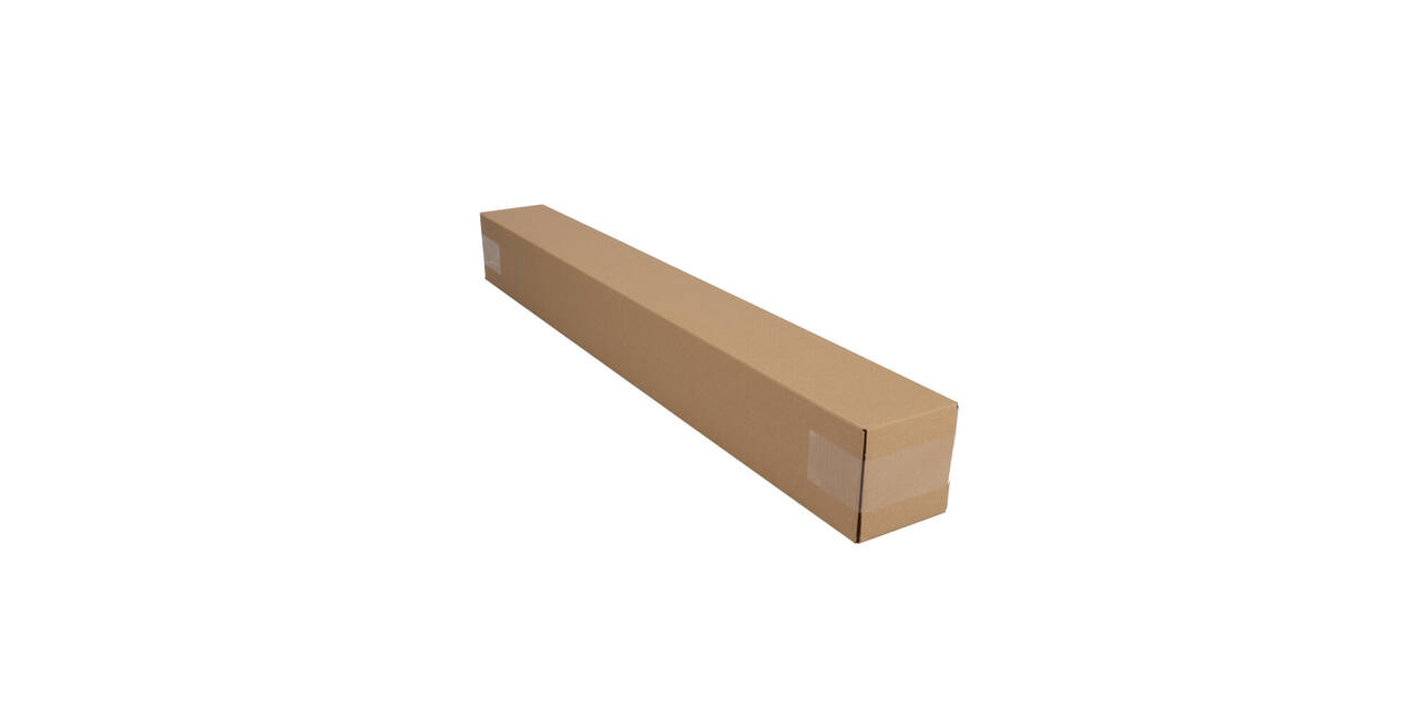 Telescopisch verzendkoker 870 x 105 x 105 mm bruin/bruin enkel golf 222 115 310