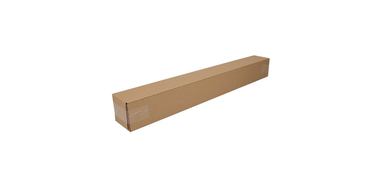 Telescopisch verzendkoker 870 x 105 x 105 mm bruin/bruin enkel golf 222 115 310