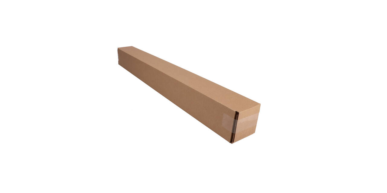 Telescopisch verzendkoker 1.050 x 112 x 112 mm bruin/bruin enkel golf 222 115 020