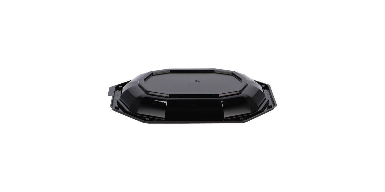 Cateringschaal APET CS 335/250 zwart 8-hoekig