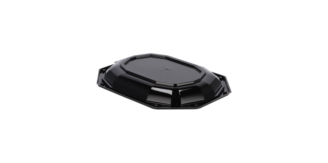 Cateringschaal APET CS 335/250 zwart 8-hoekig