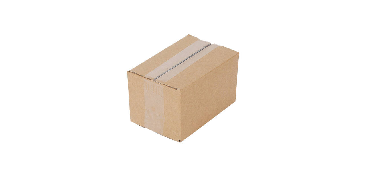 Doos 200 x 130 x 114 mm bruin/bruin enkelgolf fefco 0201