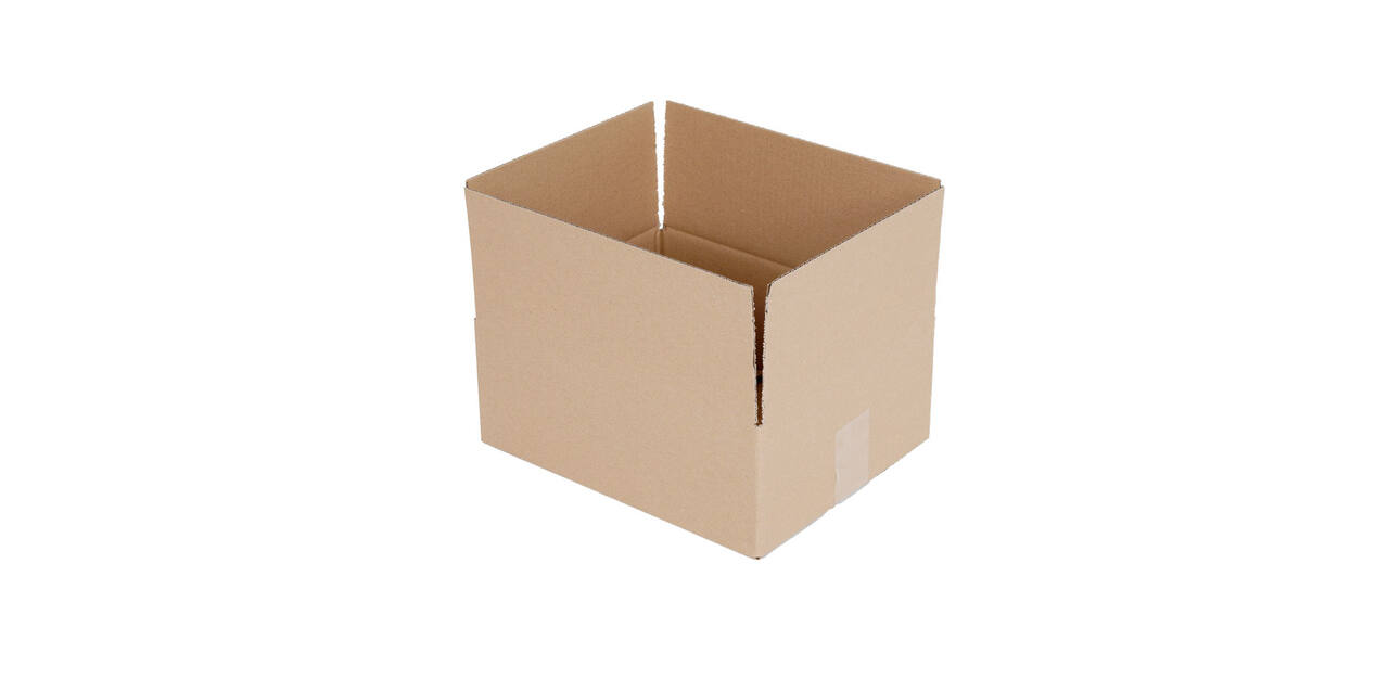Doos 310 x 250 x 120 mm bruin/bruin enkelgolf fefco 0201