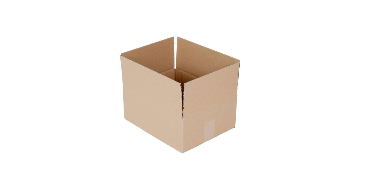 Doos 310 x 250 x 120 mm bruin/bruin enkelgolf fefco 0201