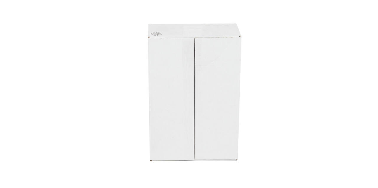 Doos 360 x 240 x 120 mm  wit/bruin enkelgolf fefco 0201