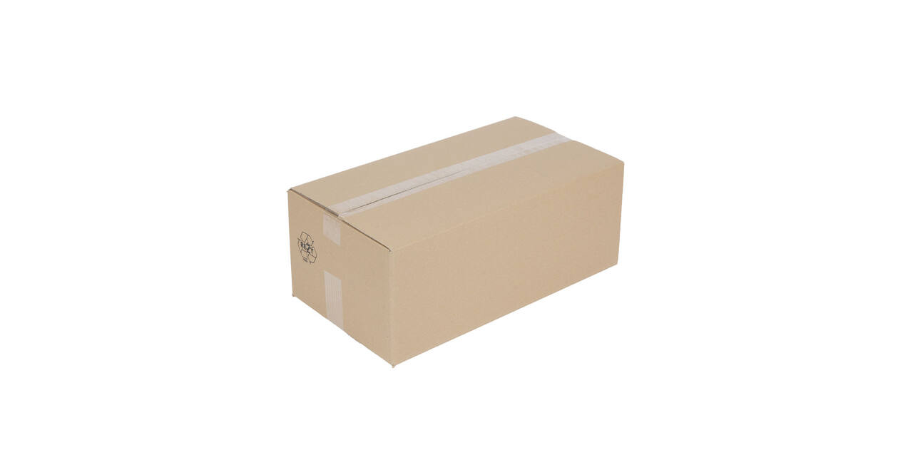 Doos 550 x 290 x 200 mm bruin/bruin dubbelgolf fefco 0201