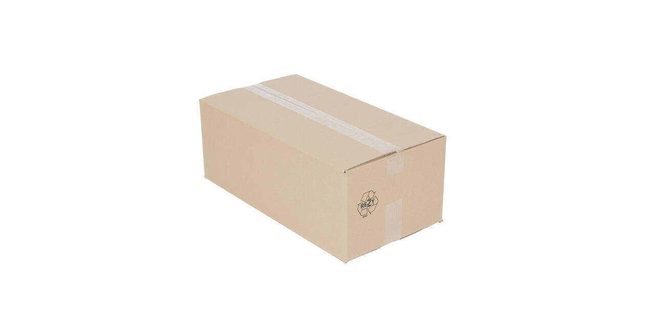Doos 550 x 290 x 200 mm bruin/bruin dubbelgolf fefco 0201