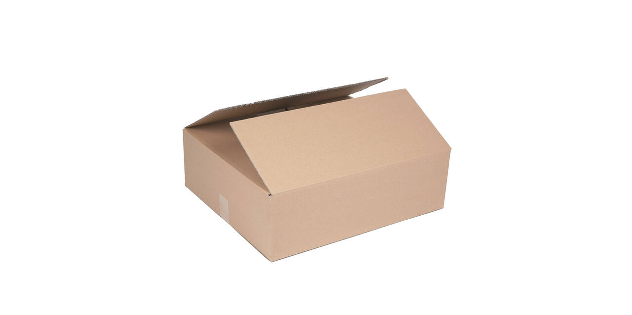 Doos 585 x 485 x 175 mm bruin/bruin dubbelgolf fefco 0201