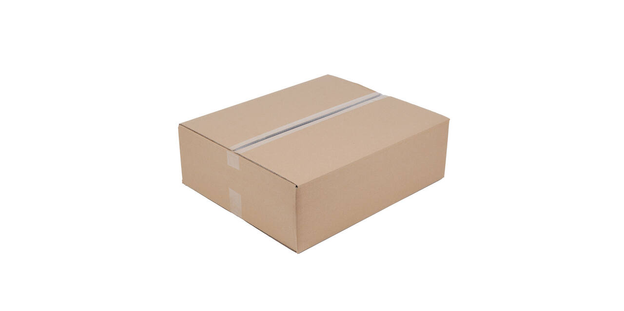 Doos 585 x 485 x 175 mm bruin/bruin dubbelgolf fefco 0201