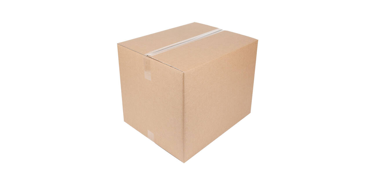 Doos 586 x 486 x 472 mm bruin/bruin dubbelgolf fefco 0201