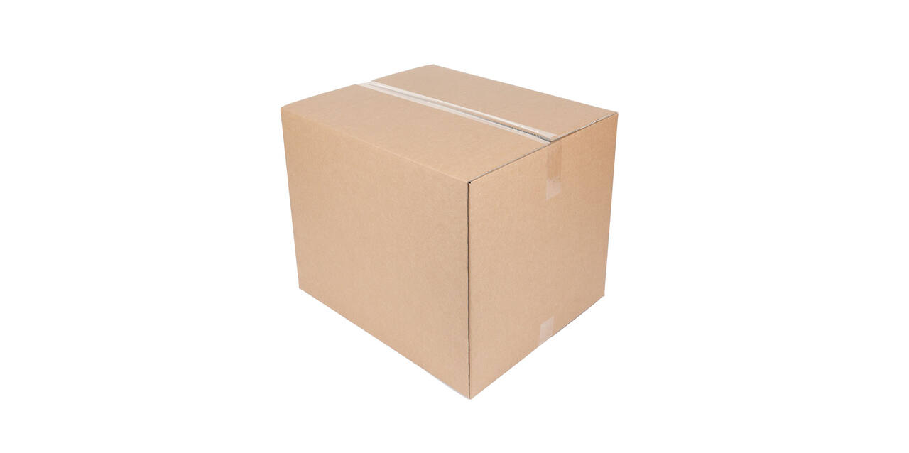 Doos 586 x 486 x 472 mm bruin/bruin dubbelgolf fefco 0201