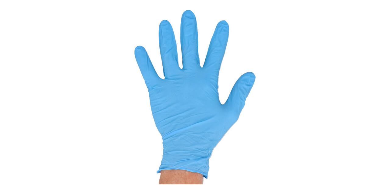Handschoenen nitrile classic large disp. à 100 ongepoederd blauw - 1004