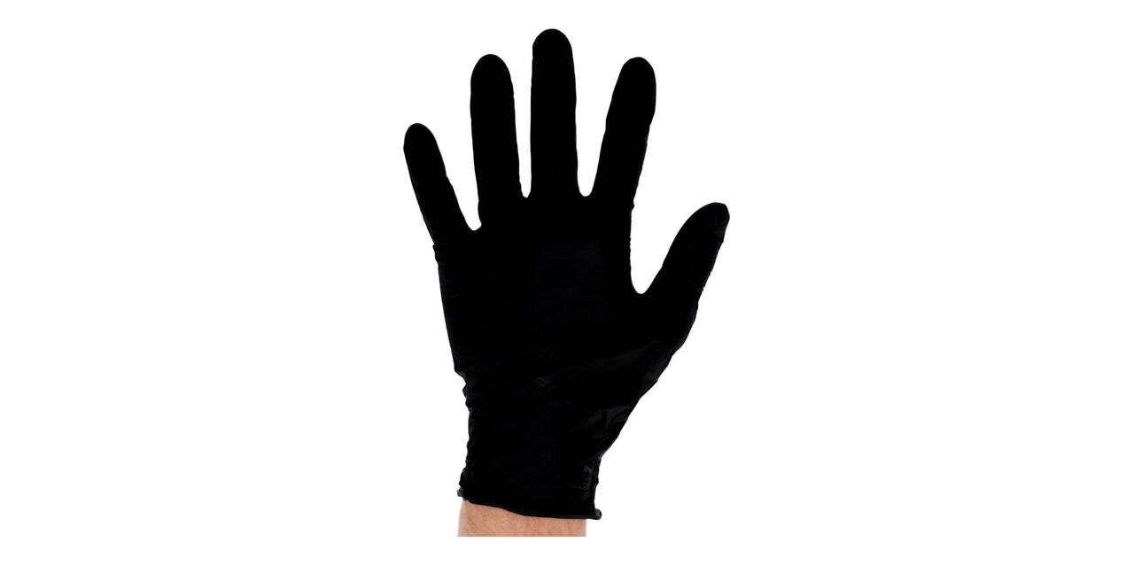 Handschoenen nitrile Soft large disp. à 100 ongepoederd zwart - 1303