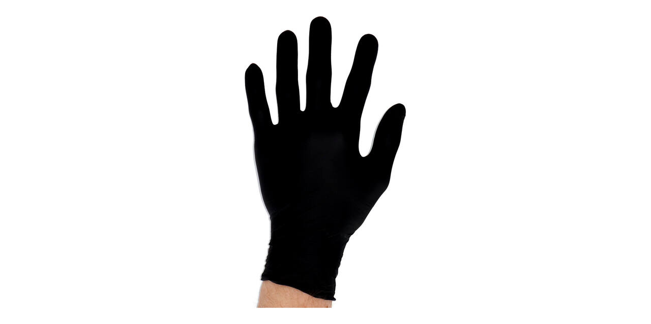 Handschoenen nitrile Soft small disp. à 100 ongepoederd zwart - 1301