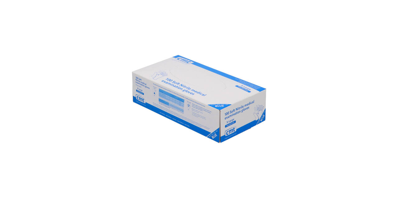 Handschoenen nitrile classic X-large disp. à 100 ongepoederd blauw - 1005 - 1205