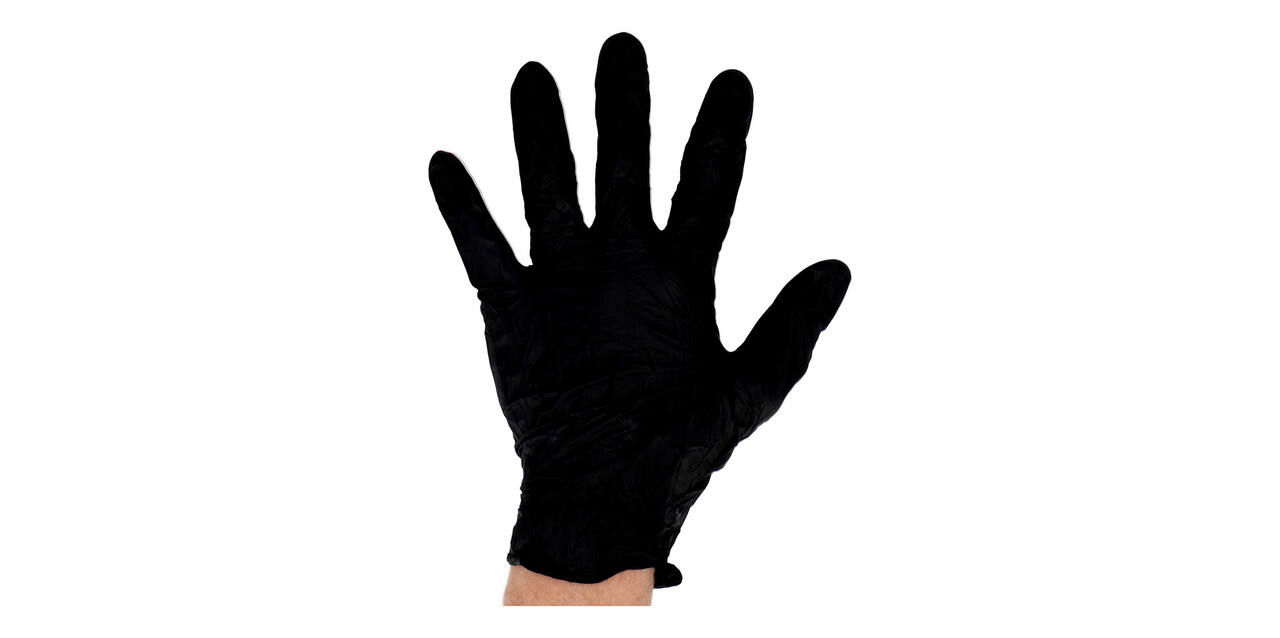 Handschoenen nitrile Soft  X-large disp. à 100 ongepoederd zwart - 1304