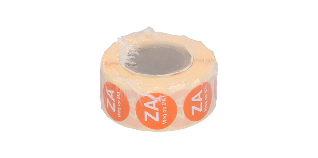 Sticker Daymark afwasbaar ZA weg op MA ø 19 mm oranje - 1156996