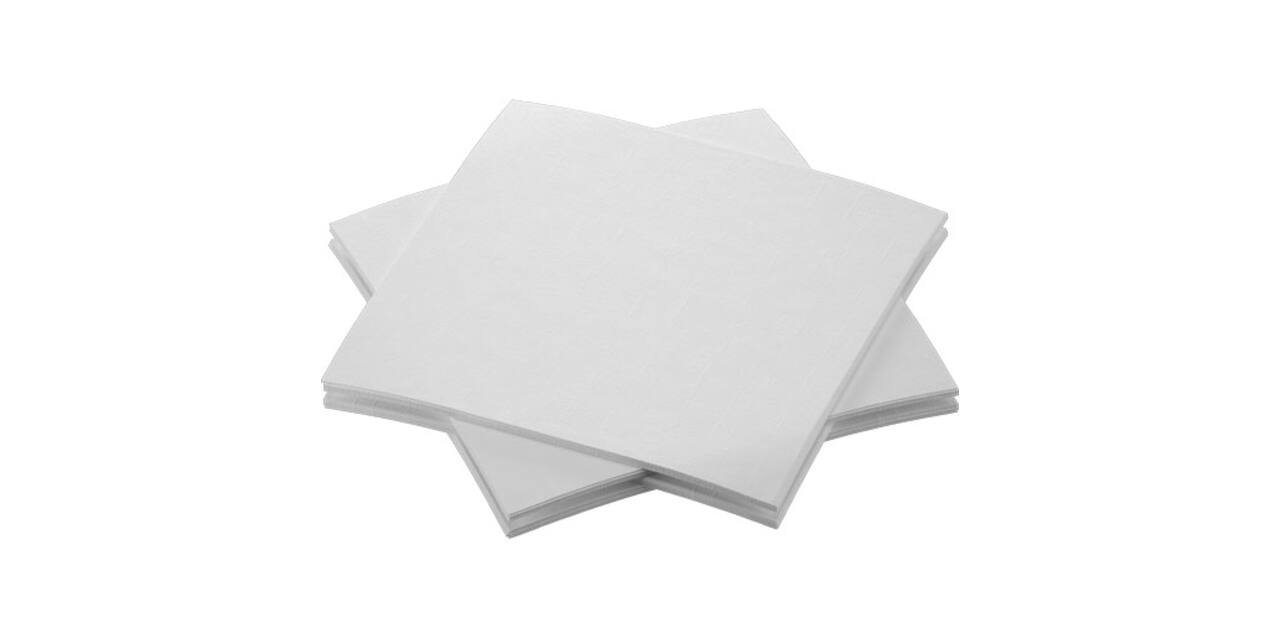 202948 - Servet 20 x 20 cm BIO Dunisoft 1/4-vouw Wit