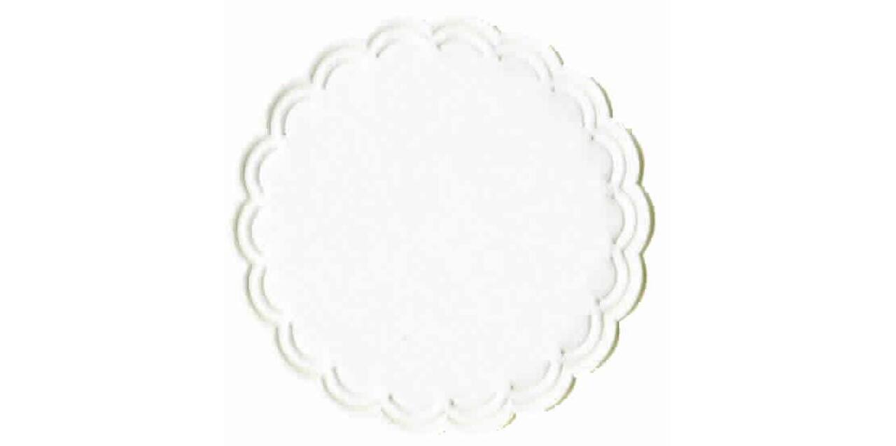 Druppelvangers 9 cm 6-lgs tissue wit