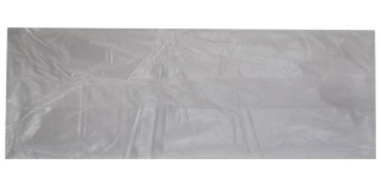 Zak HDPE 10/4 x 27 cm transparant zijvouw