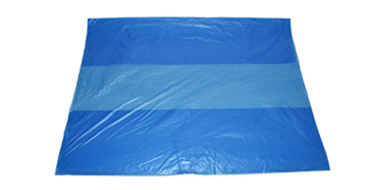 Kratzak HDPE 60/20 x 80 cm blauw 10 my