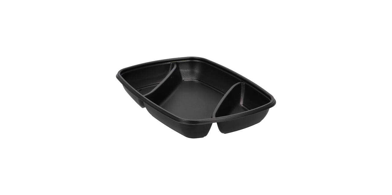 Menutray pp 3-comp 175/600/200 ml hot 71335