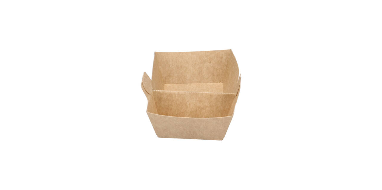 Bak karton eco bruin/wit 160 x 89 x 35 mm A7+1  "Paper2Paper"