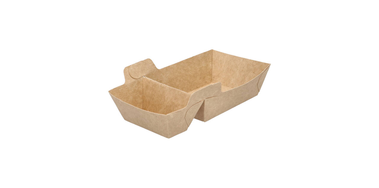 Bak karton eco bruin/wit 160 x 89 x 35 mm A7+1  "Paper2Paper"
