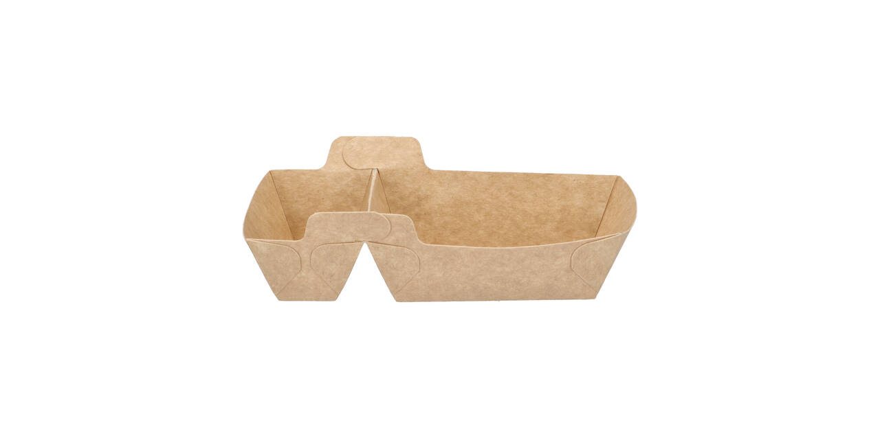 Bak karton eco bruin/wit 160 x 89 x 35 mm A7+1  "Paper2Paper"