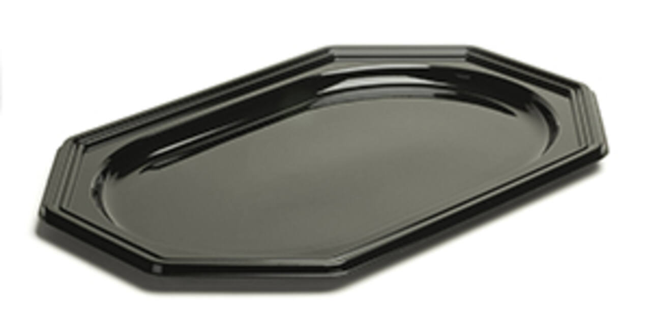 Cateringschaal 46 x 30 zwart 8-h.